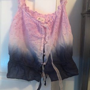 Free People Tank Lace Ombre